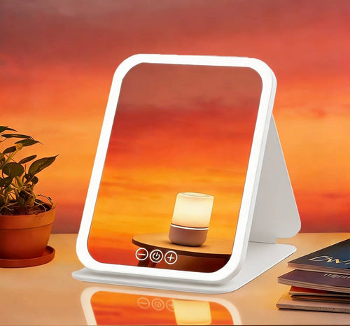 HALO Studio — grand miroir de maquillage LED rechargeable, vue principale